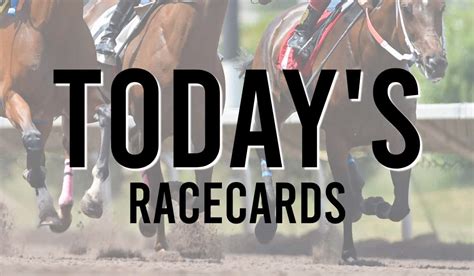Yesterday's Racecards .